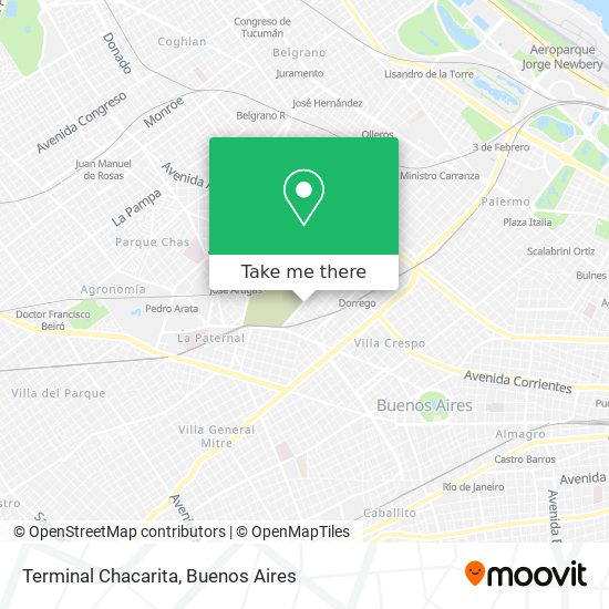 Mapa de Terminal Chacarita
