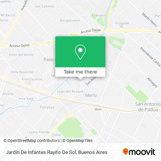 Jardín De Infantes Rayito De Sol map