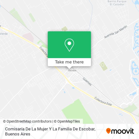 Mapa de Comisaría De La Mujer Y La Familia De Escobar