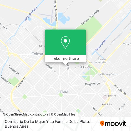 Comisaría De La Mujer Y La Familia De La Plata map