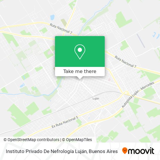 Mapa de Instituto Privado De Nefrología Luján