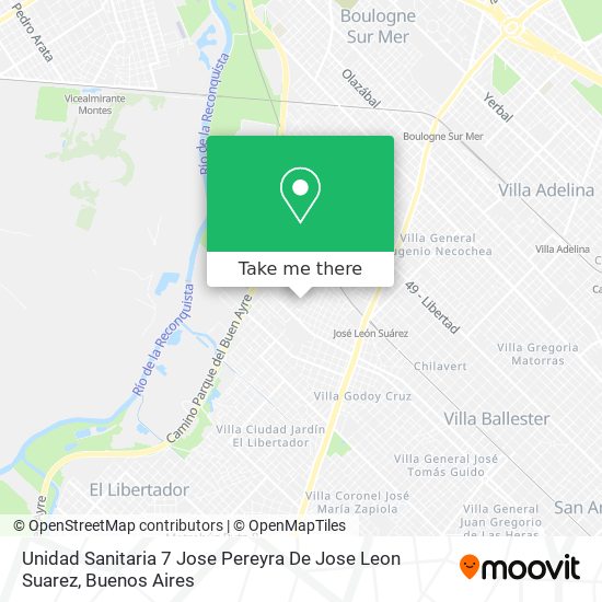 Unidad Sanitaria 7 Jose Pereyra De Jose Leon Suarez map