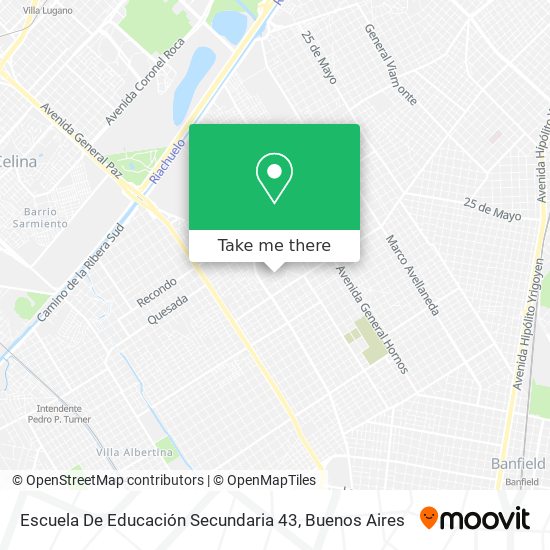 Mapa de Escuela De Educación Secundaria 43