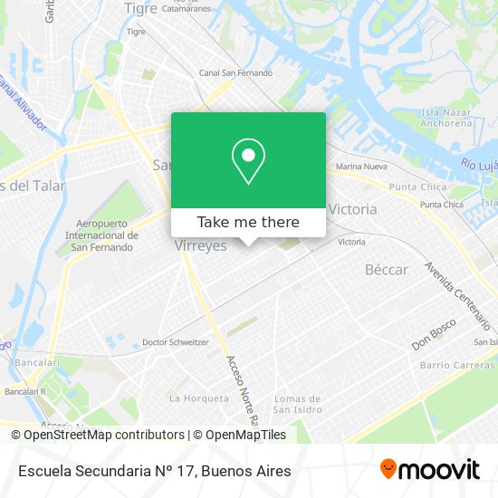Escuela Secundaria Nº 17 map
