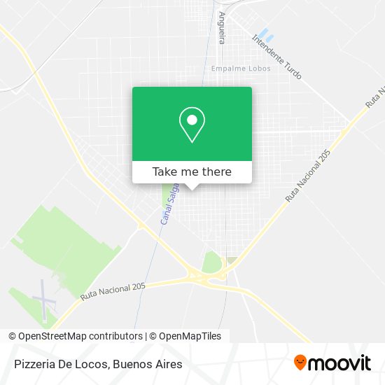 Mapa de Pizzeria De Locos