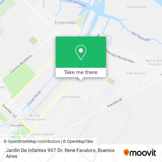 Mapa de Jardín De Infantes 907 Dr. Rene Favaloro