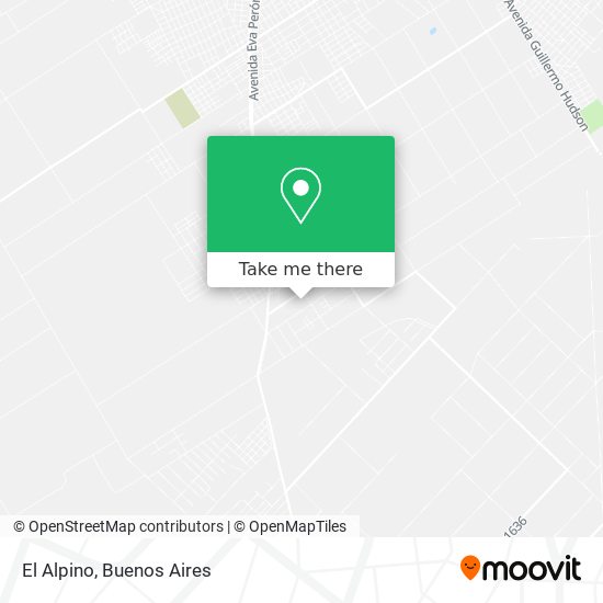 El Alpino map