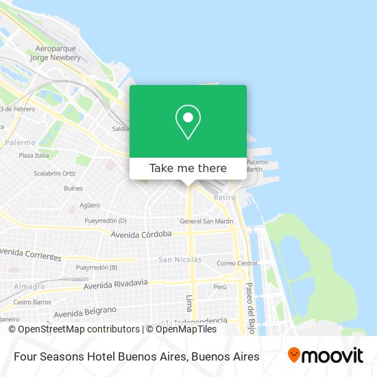 Four Seasons Hotel Buenos Aires map