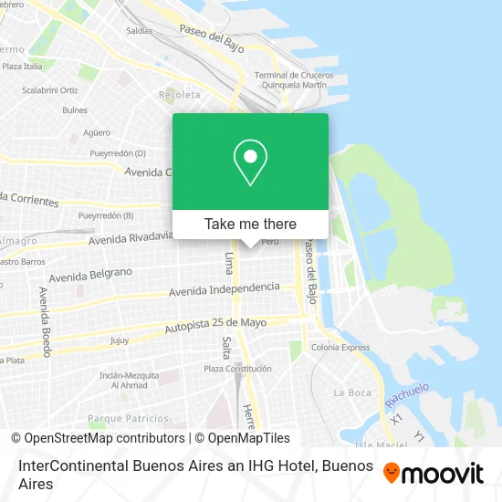 Mapa de InterContinental Buenos Aires an IHG Hotel