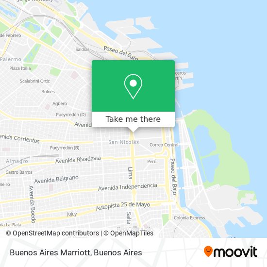 Buenos Aires Marriott map