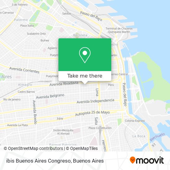 ibis Buenos Aires Congreso map