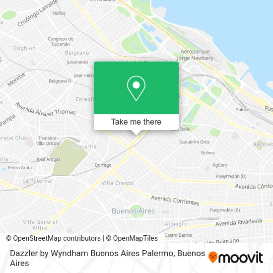 Mapa de Dazzler by Wyndham Buenos Aires Palermo