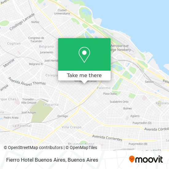 Fierro Hotel Buenos Aires map