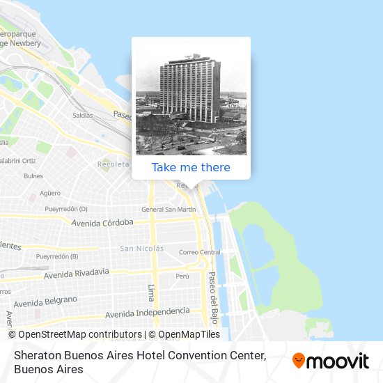 Sheraton Buenos Aires Hotel Convention Center map