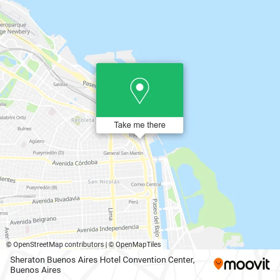 Mapa de Sheraton Buenos Aires Hotel Convention Center
