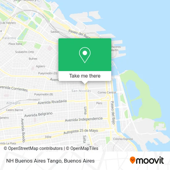 Mapa de NH Buenos Aires Tango