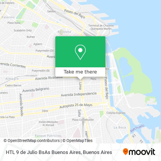 HTL 9 de Julio BsAs Buenos Aires map