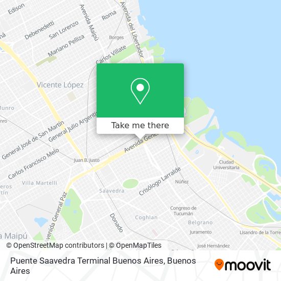 Puente Saavedra Terminal Buenos Aires map