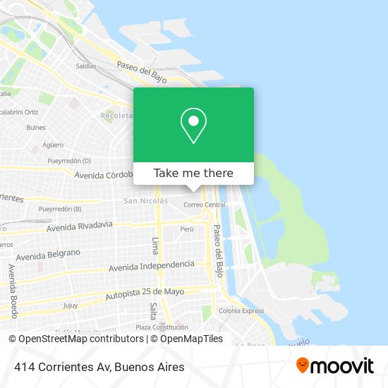 414 Corrientes Av map