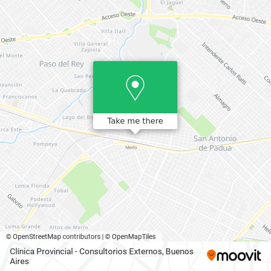Mapa de Clínica Provincial - Consultorios Externos