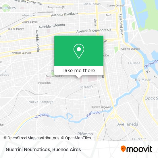 Guerrini Neumáticos map