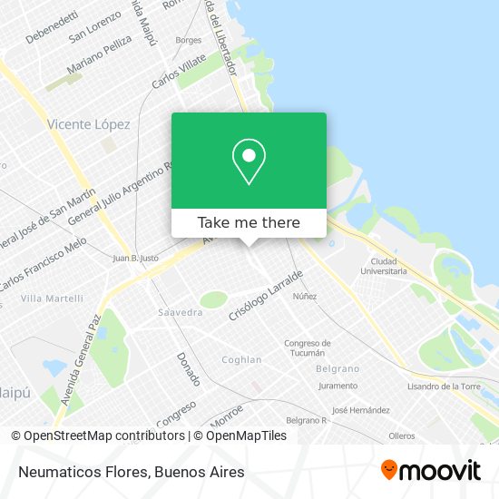 Neumaticos Flores map