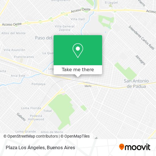 Plaza Los Ángeles map
