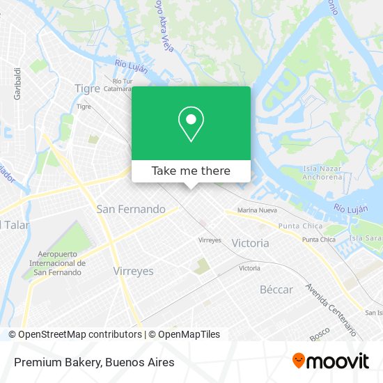 Mapa de Premium Bakery