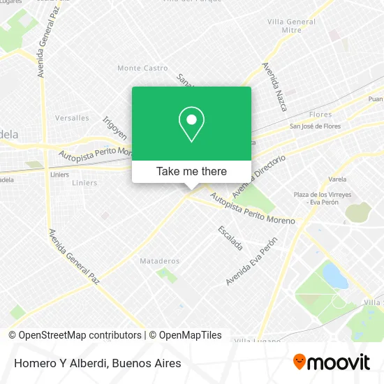 Homero Y Alberdi map