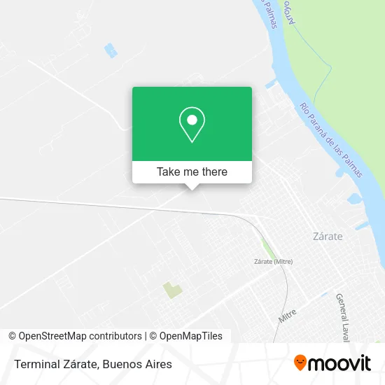 Mapa de Terminal Zárate