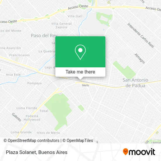 Plaza Solanet map