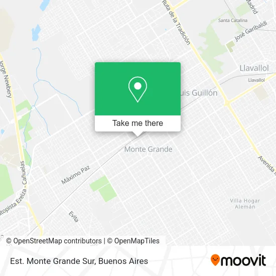 Est. Monte Grande Sur map