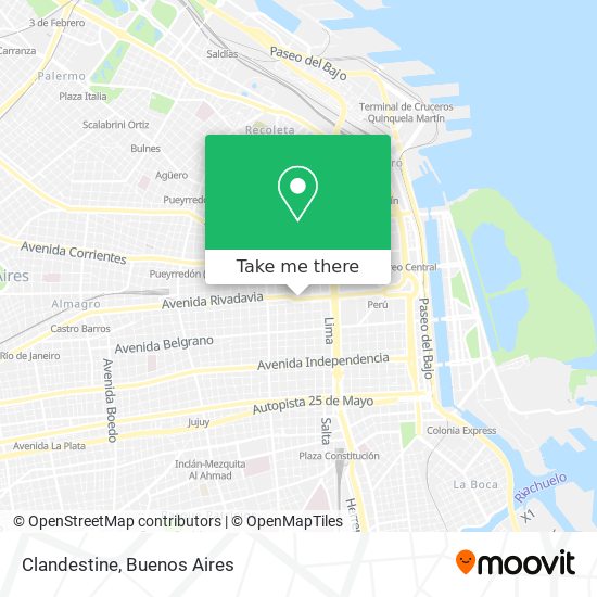 Mapa de Clandestine