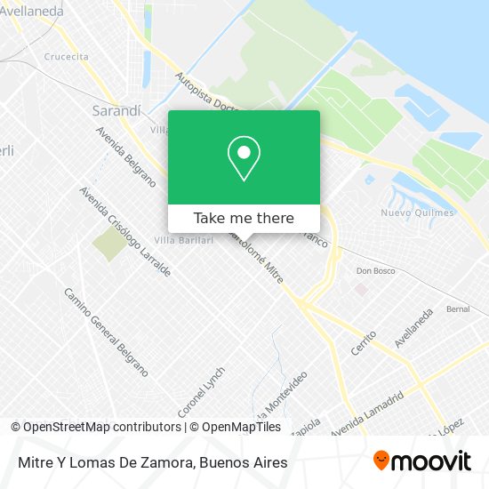 Mapa de Mitre Y Lomas De Zamora
