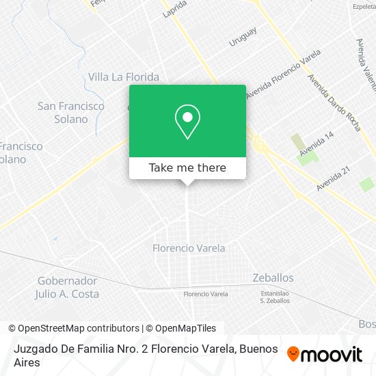 Juzgado De Familia Nro. 2 Florencio Varela map