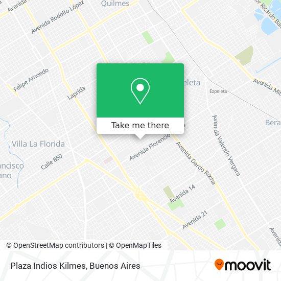 Plaza Indios Kilmes map