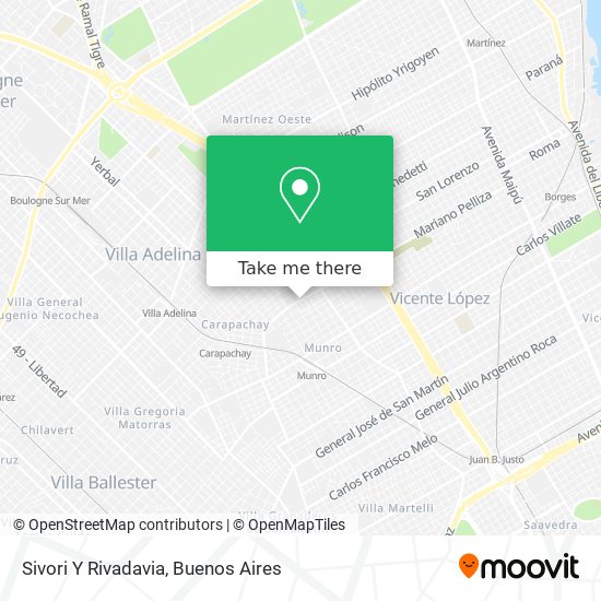 Sivori Y Rivadavia map
