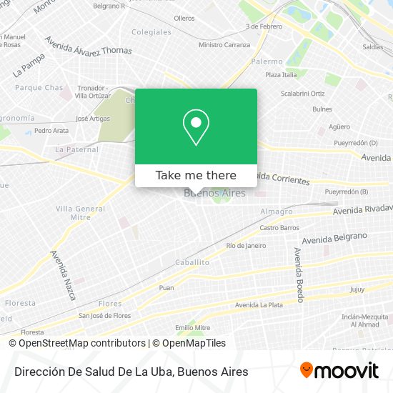 Dirección De Salud De La Uba map