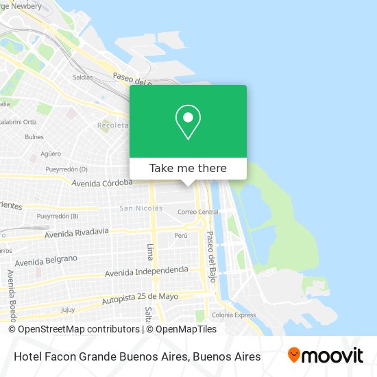 Mapa de Hotel Facon Grande Buenos Aires