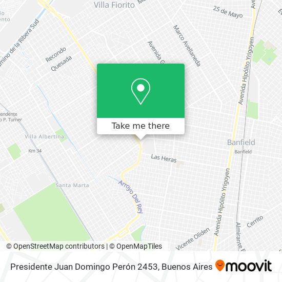 Mapa de Presidente Juan Domingo Perón 2453