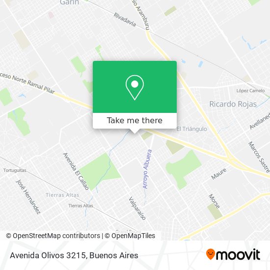 Mapa de Avenida Olivos 3215