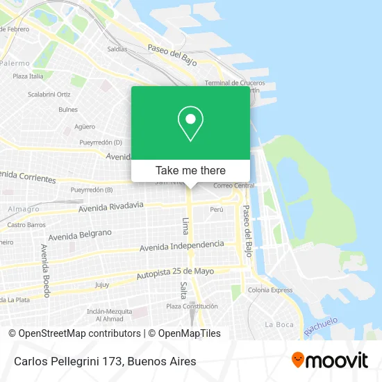 Mapa de Carlos Pellegrini 173