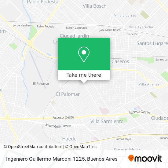Ingeniero Guillermo Marconi 1225 map