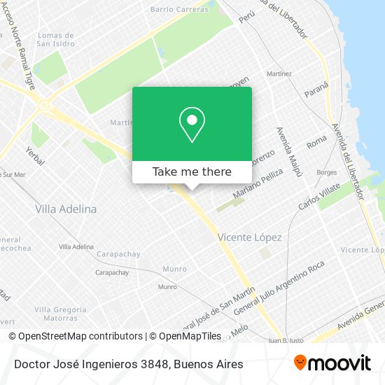 Doctor José Ingenieros 3848 map