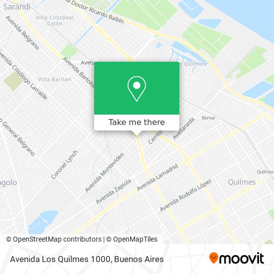 Avenida Los Quilmes 1000 map