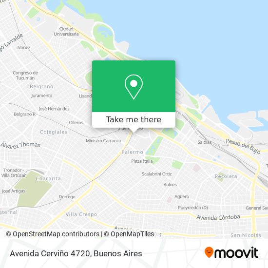 Avenida Cerviño 4720 map