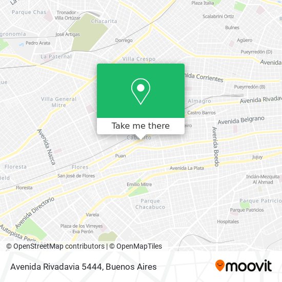 Avenida Rivadavia 5444 map