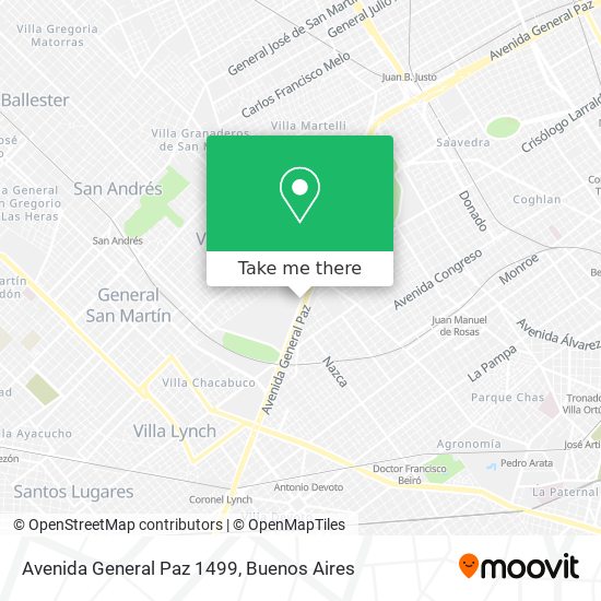 Avenida General Paz 1499 map