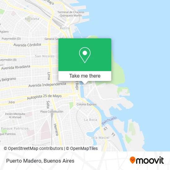 Mapa de Puerto Madero