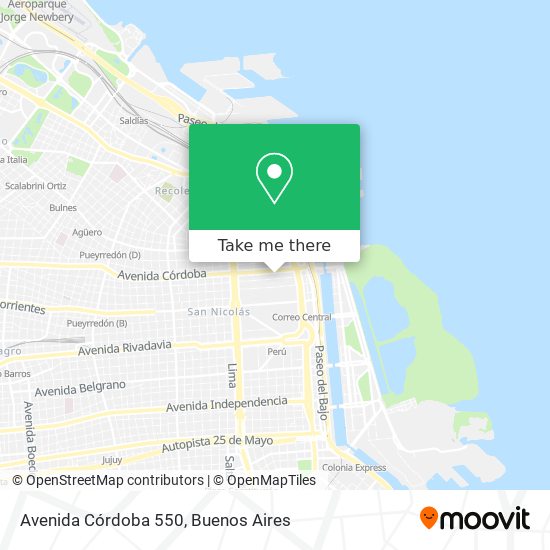 Avenida Córdoba 550 map